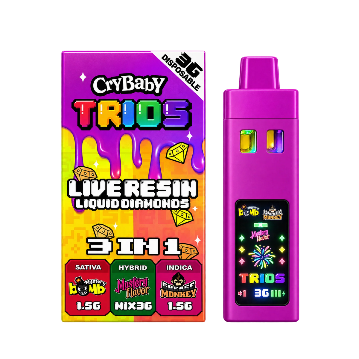 CryBaby 3g - Triple sabor